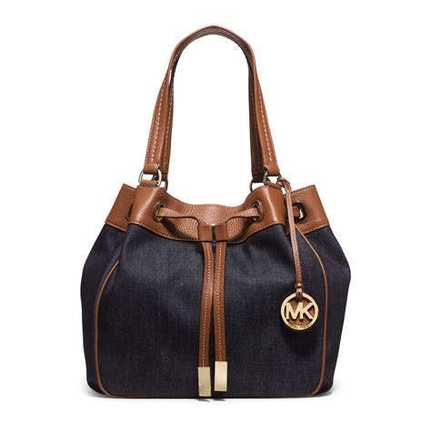 michael kors denim handbag